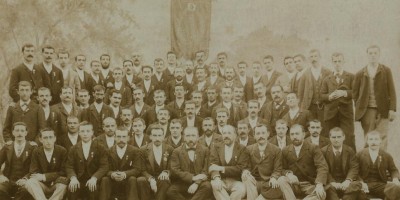 1884 Miembros cantantes del Orfeón Pamplonés